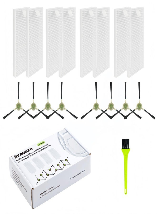 Avaenzo قطع غيار فرش M210 لأجهزة Lefant M210 OKP K2 K3 K3A K4 K5 M210S M210B M213، ملحقات فرشاة تنظيف جانبية، فلتر HEPA، مقاس 5.0 × 1.9 بوصة - Image 3